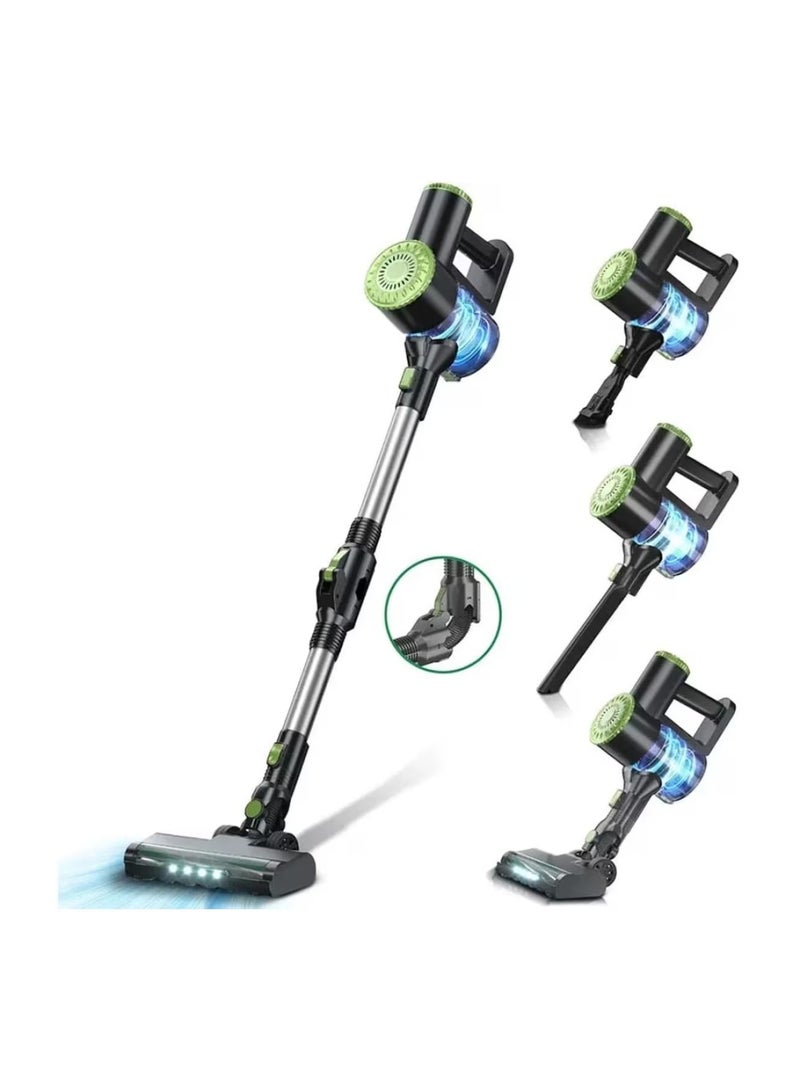 دينكس مكنسة كهربائية عمودية لاسلكية DENX DX2903 – قوة شفط عالية، إضاءة LED، وضعان للتنظيف، خفيفة الوزن ومتعددة الاستخدامات - Image 1